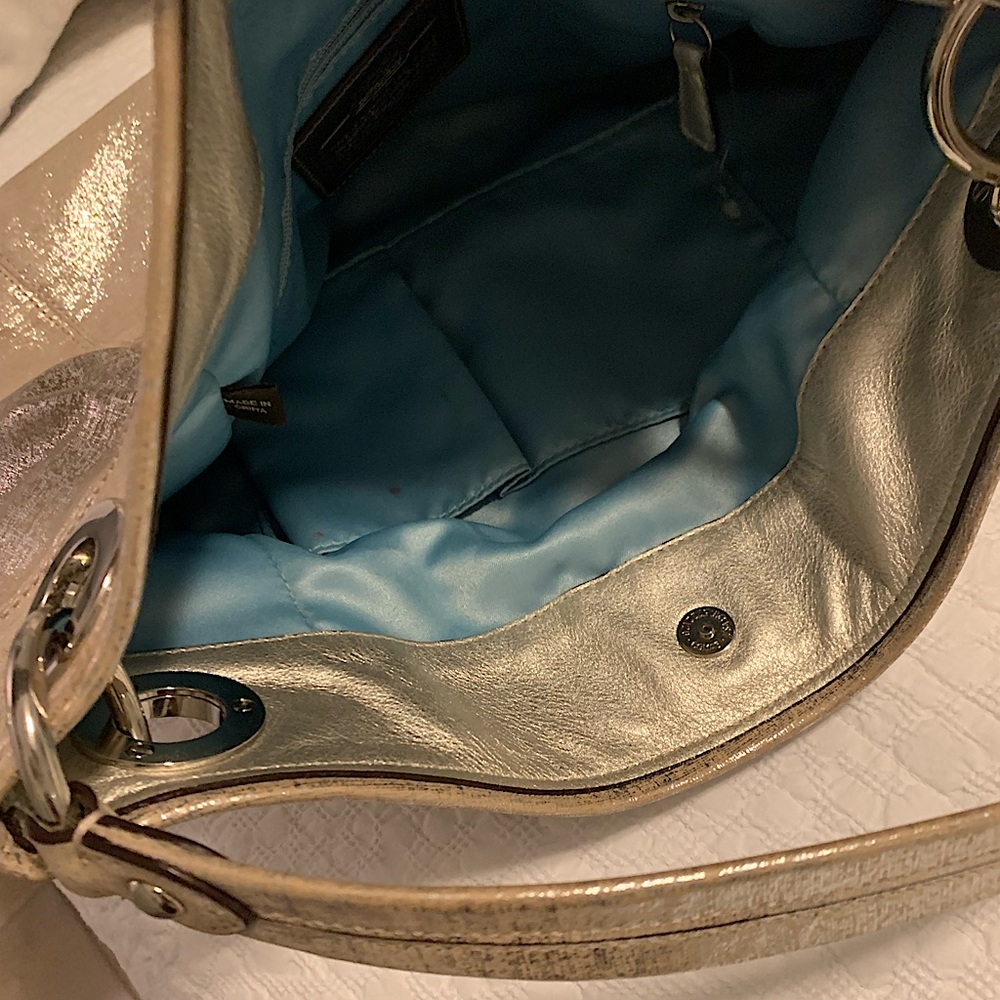Coach Hobo silver bag